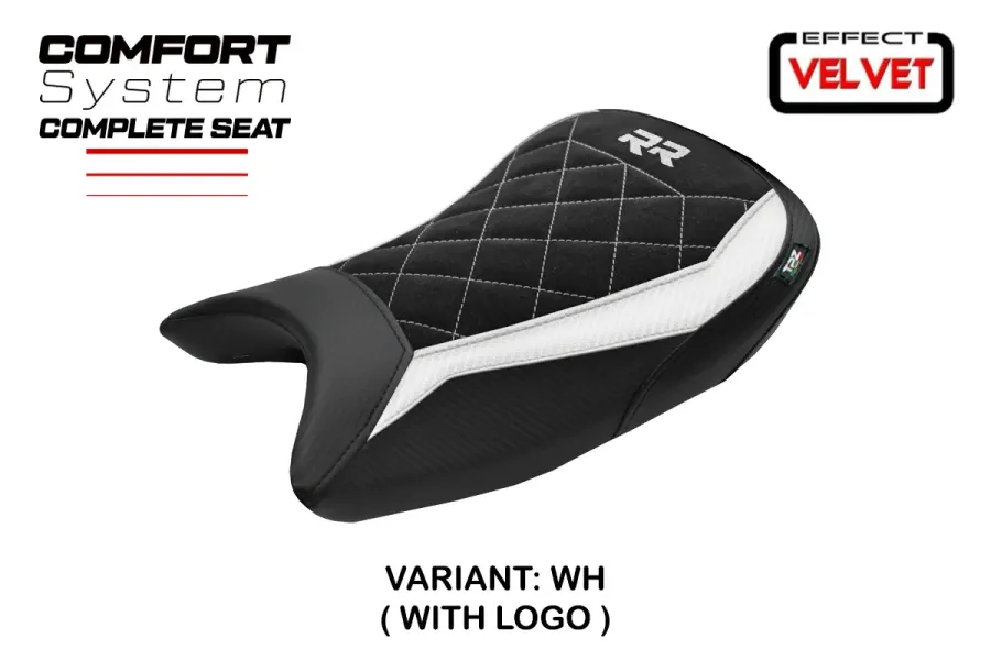 Komplette Sitzbank kompatibel - BMW S 1000 RR 2019-2026 - mod Varel Velvet Comfort System