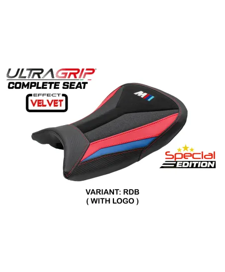 Sella completa compatibile - BMW S 1000 RR 2019-2026 - mod Varel Ultragrip Velvet Special Edition