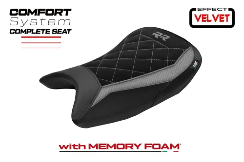 Komplette Sitzbank kompatibel - BMW S 1000 RR 2019-2026 - mod Varel Velvet Comfort System