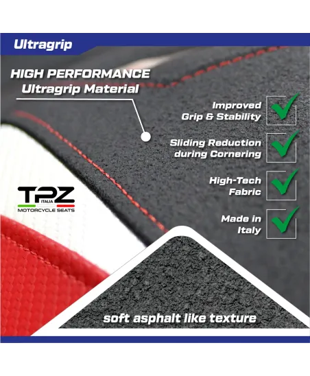 Sella completa compatibile - BMW S 1000 RR 2019-2026 - mod Varel Ultragrip Comfort System