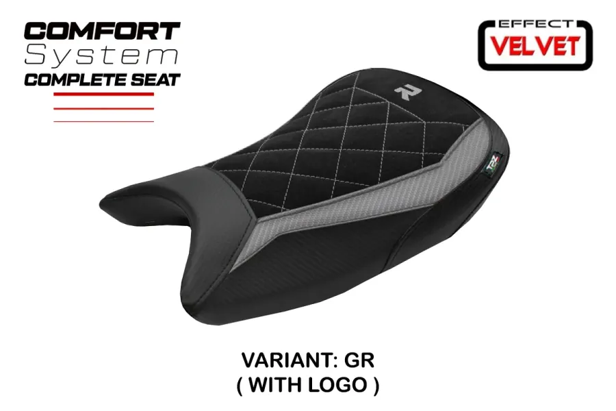 Sella completa compatibile - BMW S 1000 R 2021-2026 - mod Bexley Velvet Comfort System