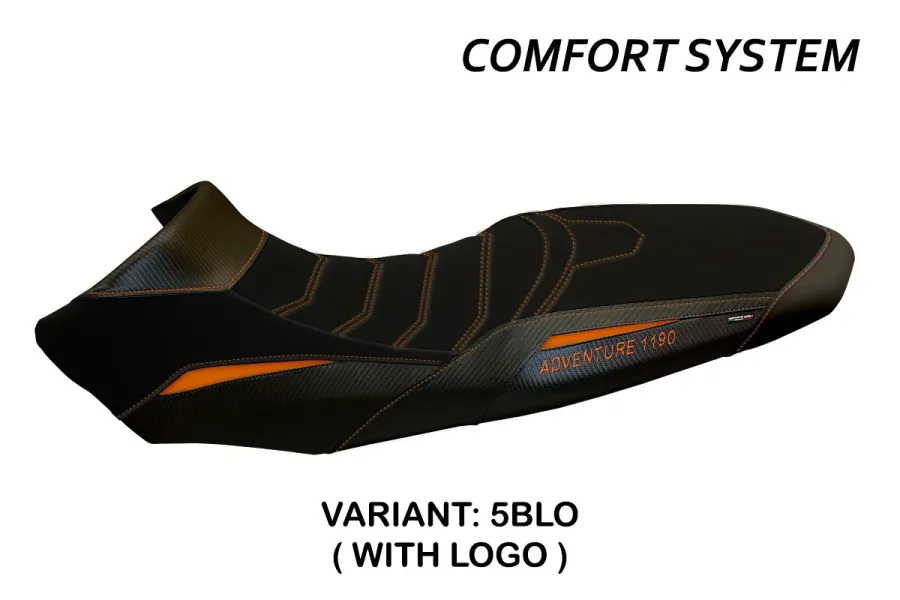 Housse de selle compatible - KTM 1190 Adventure R 2013 - 2016 - mod Sassuolo Comfort System