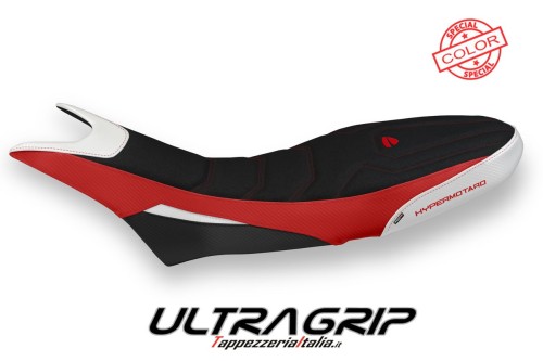Funda de asiento compatible con Ducati Hypermotard 950 (19-22) modelo Luna special color ultragrip