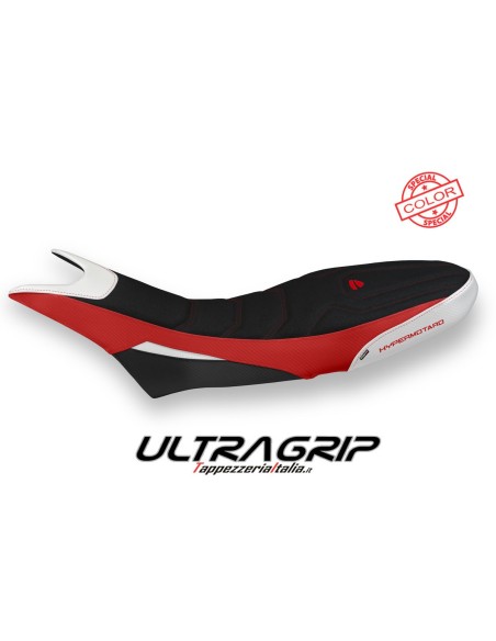 Funda de asiento compatible con Ducati Hypermotard 950 (19-22) modelo Luna special color ultragrip