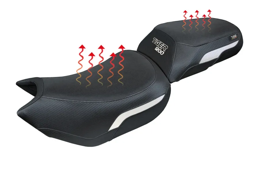 Housse de selle compatible - Triumph Tiger 1200 2022-2026 - mod Heating Comfort System