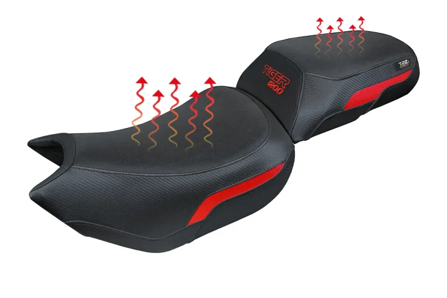 Housse de selle compatible - Triumph Tiger 1200 2022-2026 - mod Heating Comfort System
