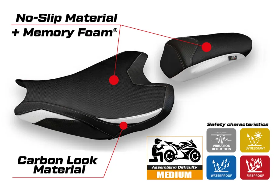 Funda de asiento compatible - Honda CBR 1000 RR 2017-2025 - mod Acri 1 Comfort System