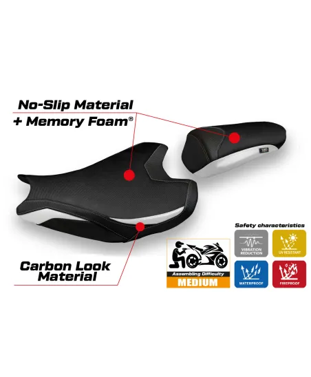 Funda de asiento compatible - Honda CBR 1000 RR 2017-2025 - mod Acri 1 Comfort System