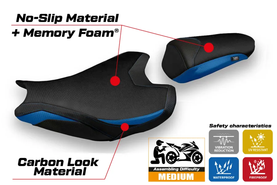 Sitzbezug kompatibel - Honda CBR 1000 RR 2017-2025 - mod Acri 1 Comfort System