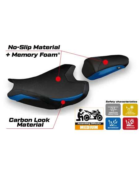 Funda de asiento compatible - Honda CBR 1000 RR 2017-2025 - mod Acri 1 Comfort System