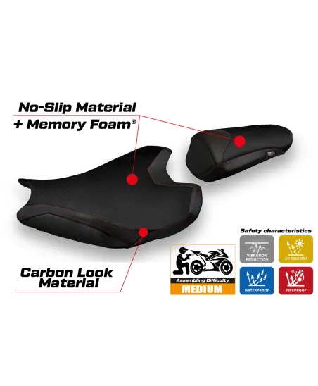 Sitzbezug kompatibel - Honda CBR 1000 RR 2017-2025 - mod Acri 1 Comfort System
