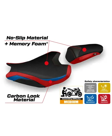 Sitzbezug kompatibel - Honda CBR 1000 RR 2017-2025 - mod Acri 1 Comfort System