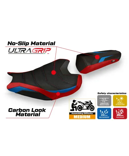 Sitzbezug kompatibel - Honda CBR 1000 RR 2017-2025 - mod Calci 1 Ultragrip