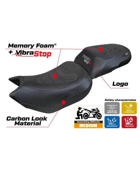 Seat cover compatible - Triumph Tiger 1200 2022-2026 - mod Wales Comfort System Plus