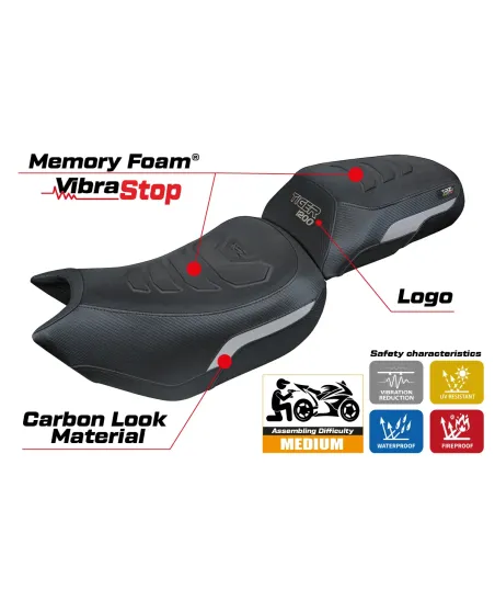 Seat cover compatible - Triumph Tiger 1200 2022-2026 - mod Wales Comfort System Plus