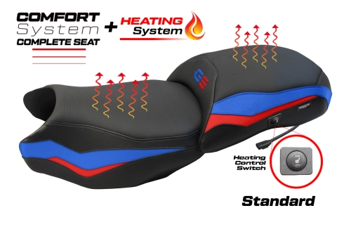 Complete seat compatible - BMW R 1250 GS 2019-2023 - mod Paphos Heating Complete Comfort Seat - Standard