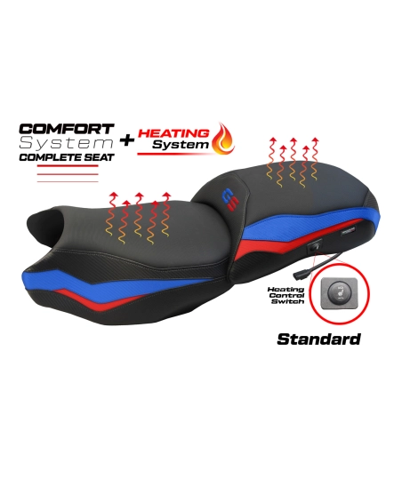Komplette Sitzbank kompatibel - BMW R 1250 GS 2019-2023 - mod Paphos Heating Complete Comfort Seat - Standard