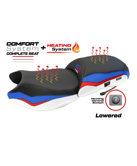 Sella completa compatibile - BMW R 1250 GS 2019-2023 - mod Paphos Heating Complete Comfort Seat - Ribassata