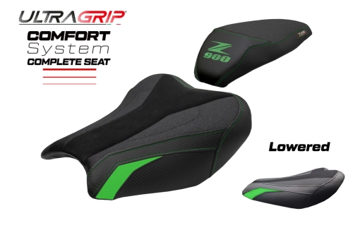 Komplette Sitzbank kompatibel - Kawasaki Z 900 2017-2024 - mod Liaka Ultragrip Comfort  - Gesenkt