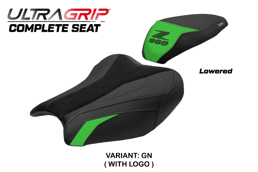 Komplette Sitzbank kompatibel - Kawasaki Z 900 2017-2024 - mod Liaka Ultragrip - Gesenkt