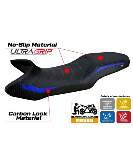 Housse de selle compatible - KTM 1290 Super Adventure R 2021-2025 - mod Nubia Ultragrip