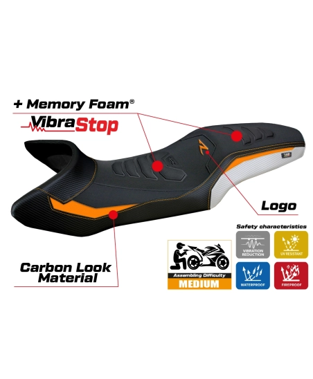 Sitzbezug kompatibel - KTM 1290 Super Adventure R 2021-2025 - mod Erice Comfort System Plus