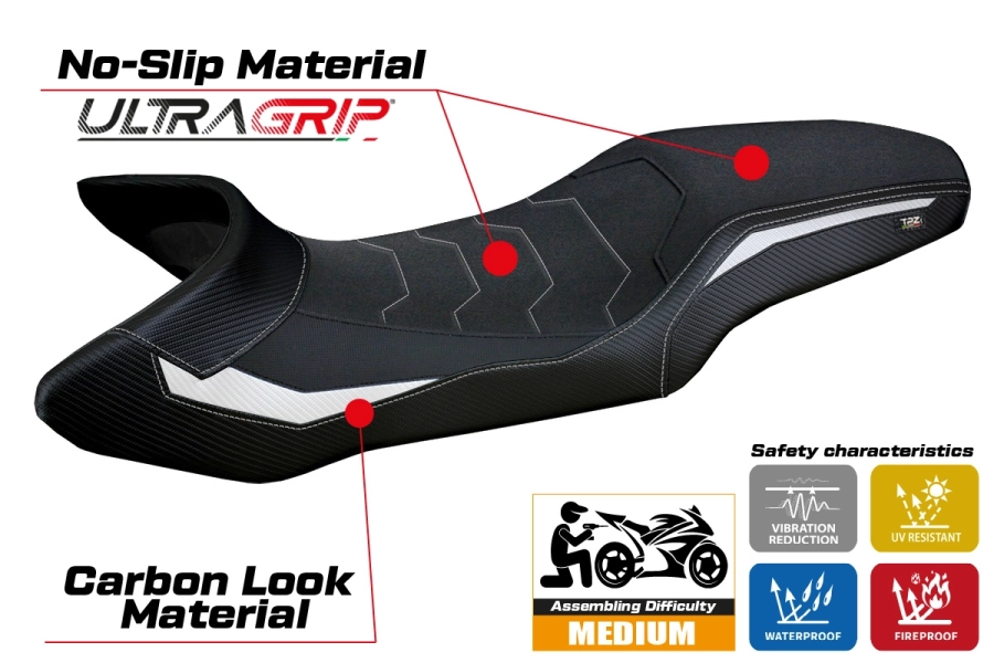 Rivestimento sella compatibile - KTM 1390 Super Adventure R  2025-2026 - mod Steyr Ultragrip