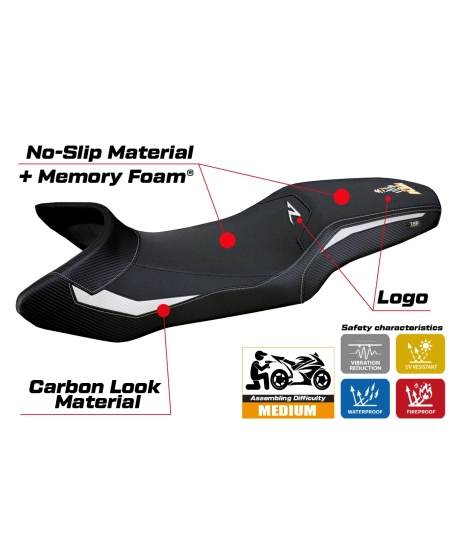 Funda de asiento compatible - KTM 1390 Super Adventure R  2025-2026 - mod Steyr Comfort System