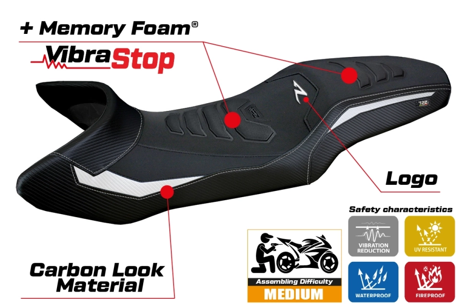 Funda de asiento compatible - KTM 1390 Super Adventure R 2025-2026 - mod Steyr Comfort System Plus