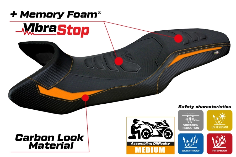 Seat cover compatible - KTM 1390 Super Adventure R 2025-2026 - mod Steyr Comfort System Plus
