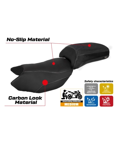 Seat cover compatible - QJ Motor SRT 700 / 700 X 2024-2025 - mod Heze