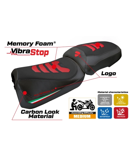 Seat cover compatible - Ducati Multistrada V2 2025-2026 - mod Aura Comfort System Plus