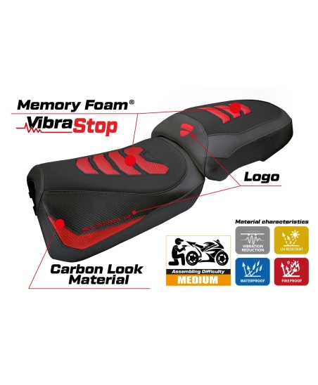 Rivestimento sella compatibile - Ducati Multistrada V2 2025-2026 - mod Aura Comfort System Plus