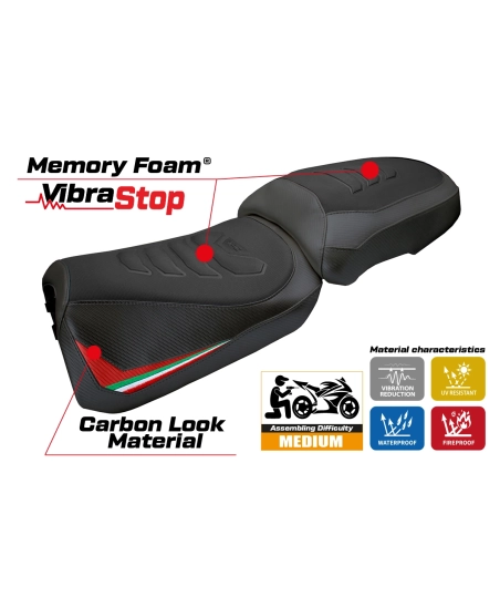 Housse de selle compatible - Ducati Multistrada V2 2025-2026 - mod Aura Comfort System Plus