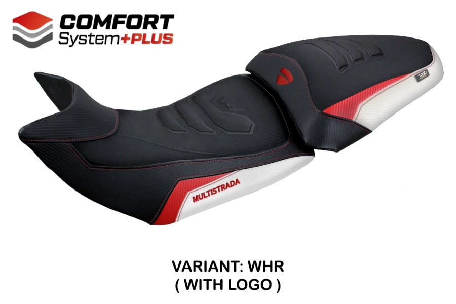 Housse de selle compatible - Ducati Multistrada 1200 / 1260  2015-2020 - mod Jazan Comfort System Plus