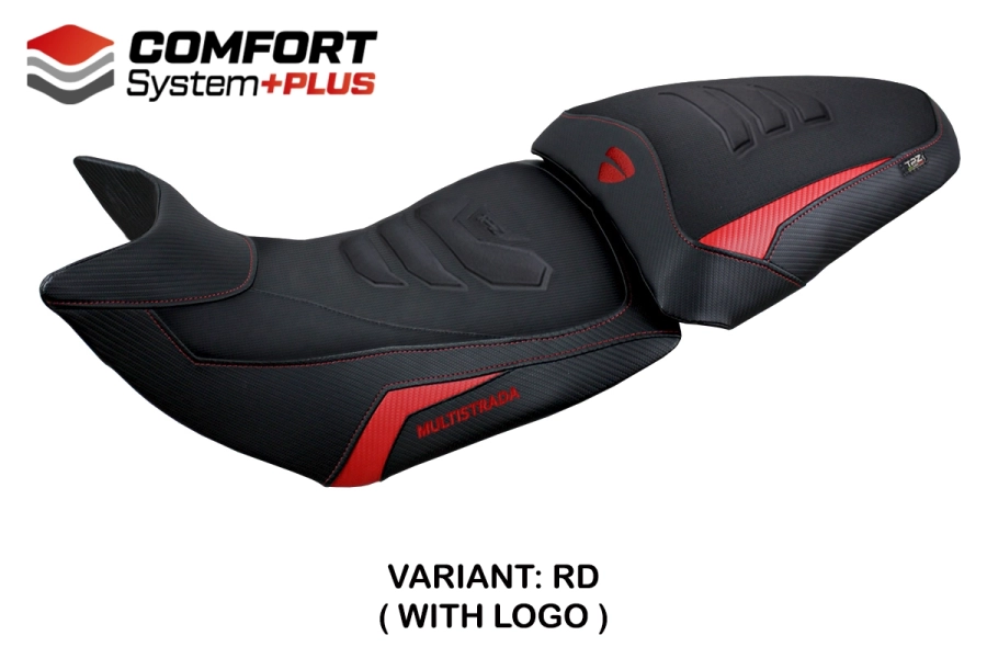 Housse de selle compatible - Ducati Multistrada 1200 / 1260  2015-2020 - mod Jazan Comfort System Plus