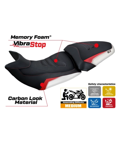 Sitzbezug kompatibel - Ducati Multistrada 1200 / 1260 2015-2020 - mod Jazan Comfort System Plus