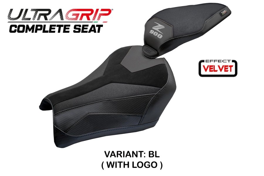 Asiento completo compatible - Kawasaki Z 900 2025-2026 - mod Kimiko Ultragrip Velvet - Standard