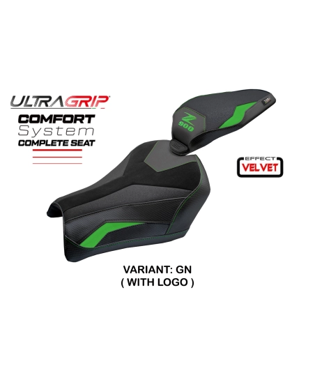Asiento completo compatible - Kawasaki Z 900 2025-2026 - mod Kimiko Ultragrip Velvet Comfort System - Standard