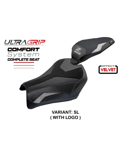 Asiento completo compatible - Kawasaki Z 900 2025-2026 - mod Kimiko Ultragrip Velvet Comfort System - Standard