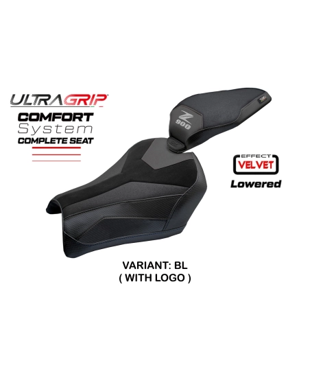 Selle complète compatible - Kawasaki Z 900 2025-2026 - mod Kimiko Ultragrip Velvet Comfort System - Abaissée