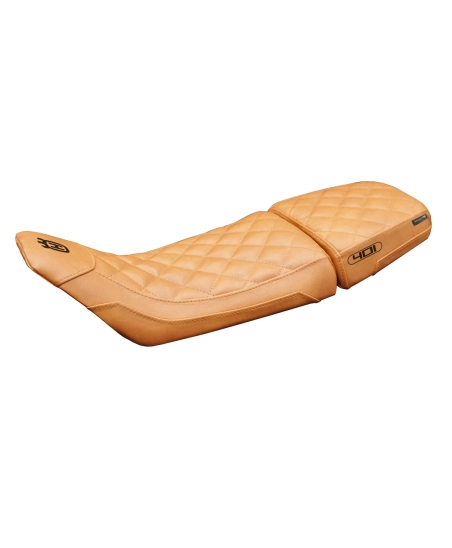 Funda de asiento compatible - Husqvarna Svartpilen 401 2020-2023 - mod Erlau Vintage