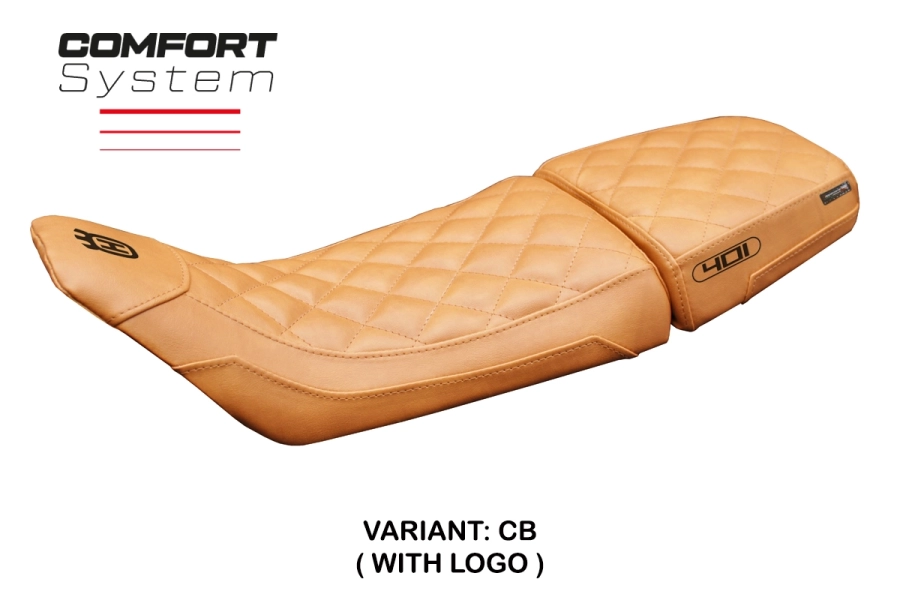Rivestimento sella compatibile - Husqvarna Svartpilen 401 2020-2023 - mod Erlau Vintage Comfort System