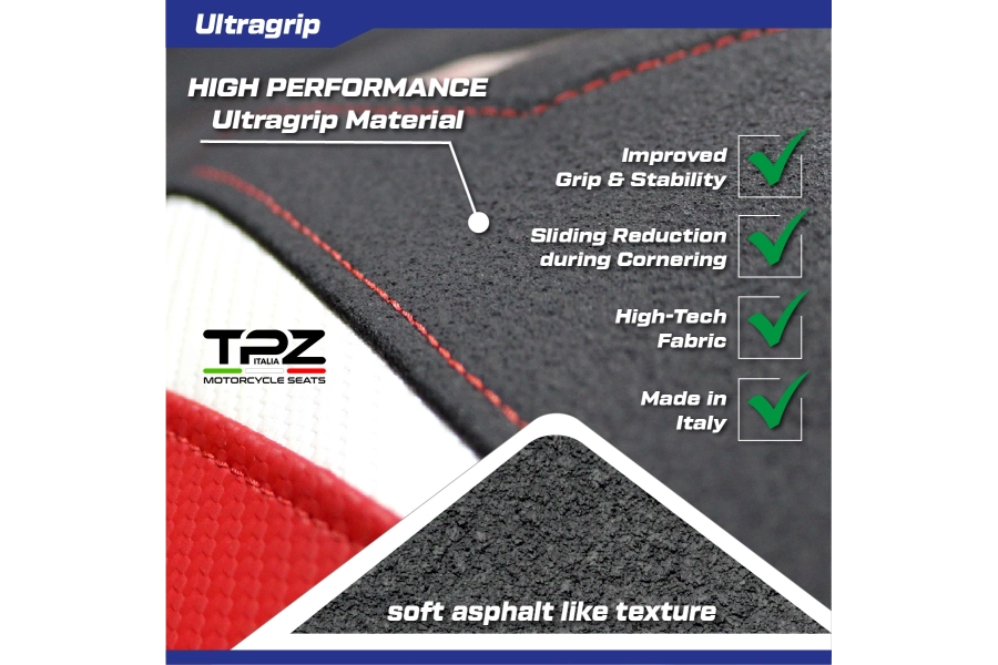 Selle complète compatible - Kawasaki Ninja ZX 10 R 2021-2026 - mod Gohan Ultragrip