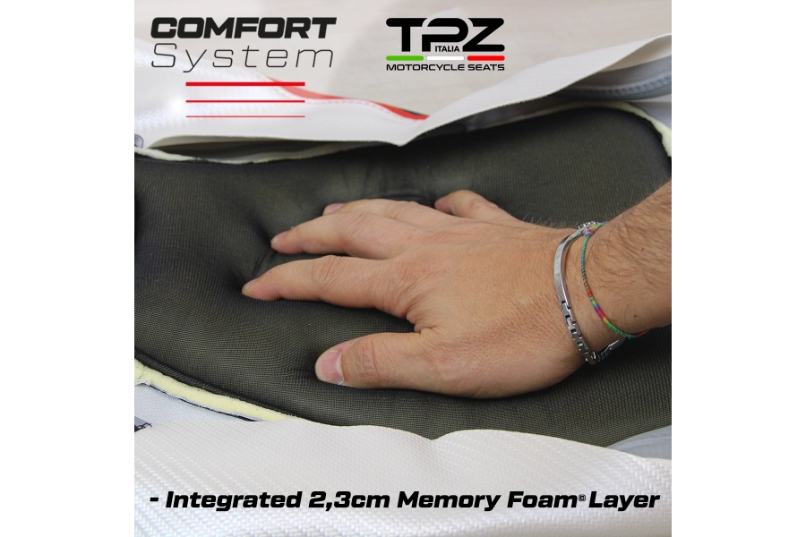 Complete seat compatible - Kawasaki Ninja ZX 10 RR 2021-2026 - mod Raditz Comfort System