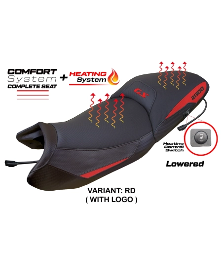 Sella completa compatibile - BMW R 1300 GS 2023-2026 - mod Dorfen Heating Comfort System - Rialzata