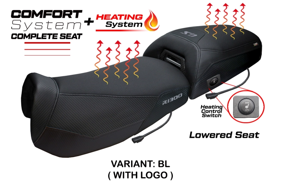 Komplette Sitzbank kompatibel - BMW R 1300 GS Adventure 2024-2026 - mod Aalen Heating Comfort System - Gesenkt