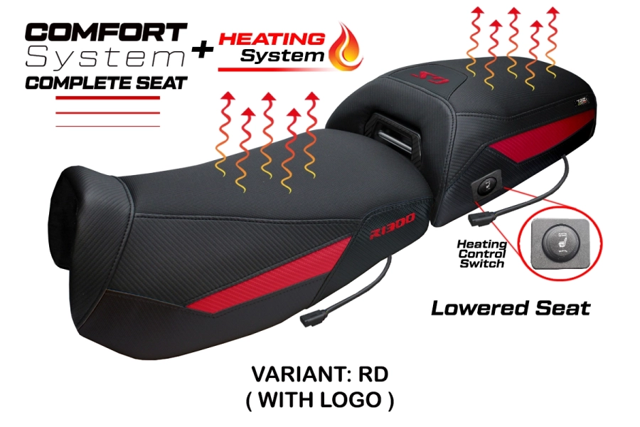 Komplette Sitzbank kompatibel - BMW R 1300 GS Adventure 2024-2026 - mod Aalen Heating Comfort System - Gesenkt