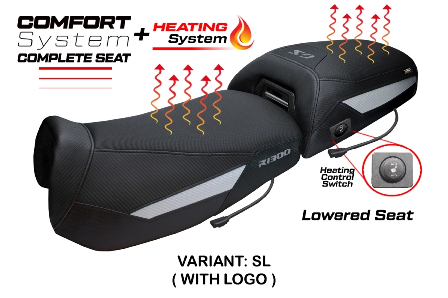 Komplette Sitzbank kompatibel - BMW R 1300 GS Adventure 2024-2026 - mod Aalen Heating Comfort System - Gesenkt
