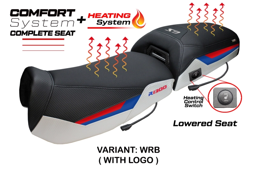 Complete seat compatible - BMW R 1300 GS Adventure 2024-2026 - mod Aalen Heating Comfort System - Lowered